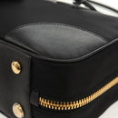 PRADA Hand Bag Nylon 2way Black Gold 1BB115 Auth am9579SM-18