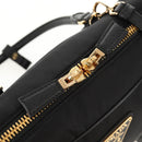 PRADA Hand Bag Nylon 2way Black Gold 1BB115 Auth am9579SM-22