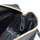 PRADA Hand Bag Nylon 2way Black Gold 1BB115 Auth am9579SM-25