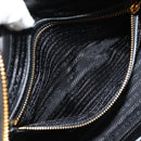 PRADA Hand Bag Nylon 2way Black Gold 1BB115 Auth am9579SM-28