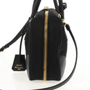 PRADA Hand Bag Nylon 2way Black Gold 1BB115 Auth am9579SM-3
