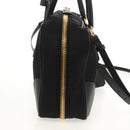 PRADA Hand Bag Nylon 2way Black Gold 1BB115 Auth am9579SM-4
