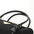 PRADA Hand Bag Nylon 2way Black Gold 1BB115 Auth am9579SM-14