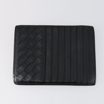 BOTTEGA VENETA INTRECCIATO Wallet Leather 3 Set Black Auth am9581 - 0