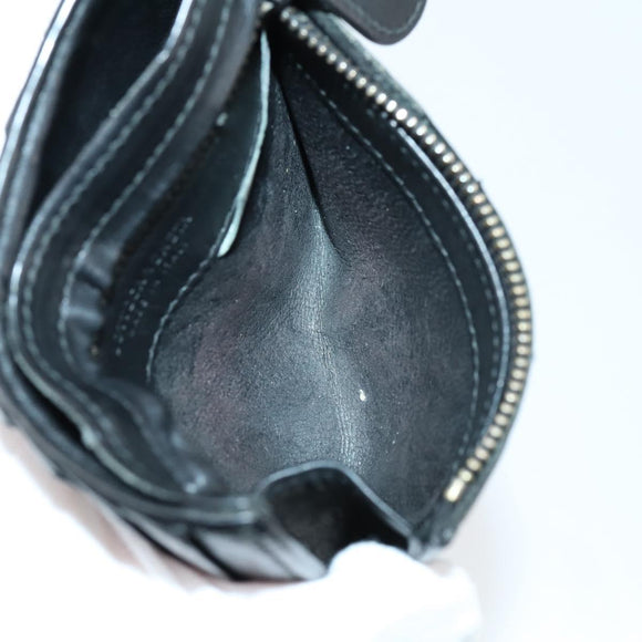 BOTTEGA VENETA INTRECCIATO Wallet Leather 3 Set Black Auth am9581