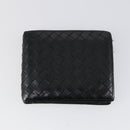 BOTTEGA VENETA INTRECCIATO Wallet Leather 3 Set Black Auth am9581-8