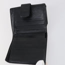 CHANEL Wallet Leather 3 Set Black CC Auth am9582-22