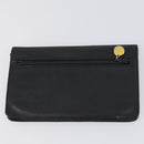 CHANEL Wallet Leather 3 Set Black CC Auth am9582-3