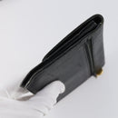 CHANEL Wallet Leather 3 Set Black CC Auth am9582-4