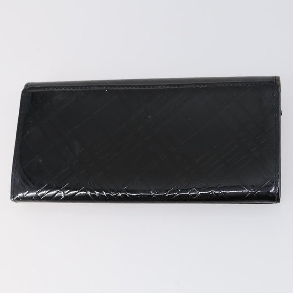 BURBERRY Nova Check Card Case Wallet Leather 2 Set Black Auth am9583