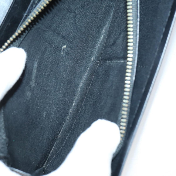 BURBERRY Nova Check Card Case Wallet Leather 2 Set Black Auth am9583