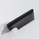 BURBERRY Nova Check Card Case Wallet Leather 2 Set Black Auth am9583-6