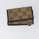 GOYARD Gucci Cartier Fendi Micro GG Canvas Leather 5 Set Black Beige Auth am9585-15