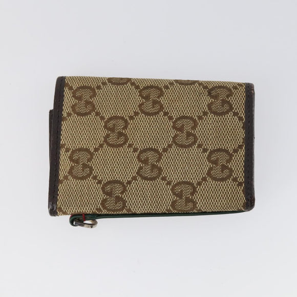 GOYARD Gucci Cartier Fendi Micro GG Canvas Leather 5 Set Black Beige Auth am9585