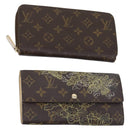 LOUIS VUITTON Monogram Wallet 2 Set LV Auth am9586-1
