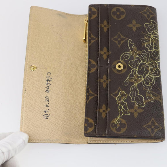 LOUIS VUITTON Monogram Wallet 2 Set LV Auth am9586