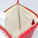 VALENTINO Studs Clutch Bag Leather Pink Gold Auth am9589-12