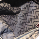 FENDI Zucca Canvas Pouch Black Brown Auth am9590-10