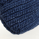 FENDI Hand Bag Straw Blue Gold Auth am9592V-14