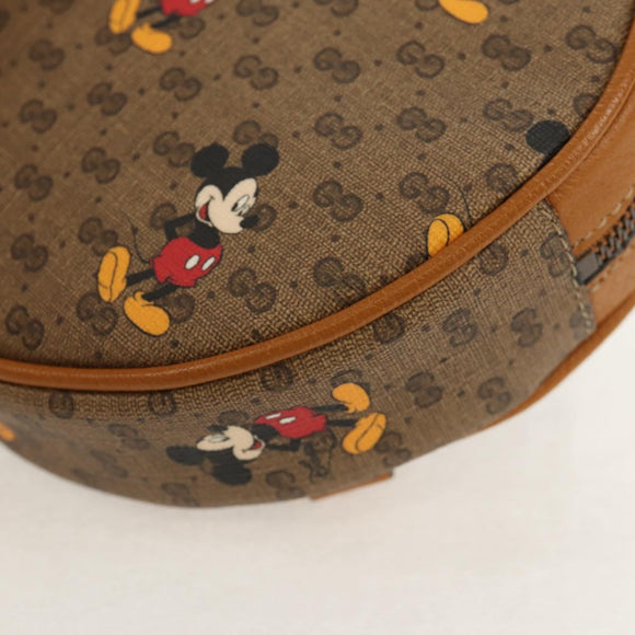 GUCCI Micro GG Supreme Disney Mini-Rucksack mit Kette PVC Beige 603730 Auth am9593M