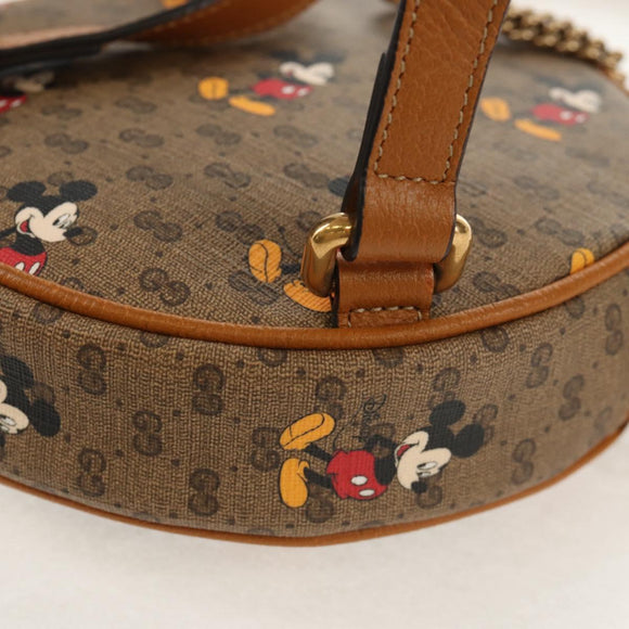 GUCCI Micro GG Supreme Disney Mini-Rucksack mit Kette PVC Beige 603730 Auth am9593M