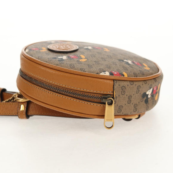 GUCCI Micro GG Supreme Disney Mini-Rucksack mit Kette PVC Beige 603730 Auth am9593M