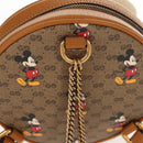 GUCCI Micro GG Supreme Disney Chain Mini Backpack PVC Beige 603730 Auth am9593M-9