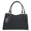 GUCCI GG Canvas Hand Bag Black Silver 113015 Auth am9594V-1