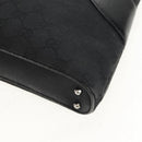 GUCCI GG Canvas Hand Bag Black Silver 113015 Auth am9594V-11