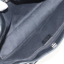 GUCCI GG Canvas Hand Bag Black Silver 113015 Auth am9594V-15