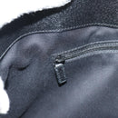 GUCCI GG Canvas Hand Bag Black Silver 113015 Auth am9594V-18