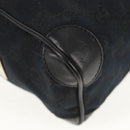 GUCCI GG Canvas Hand Bag Black Gold 000 0851 Auth am9595V-10