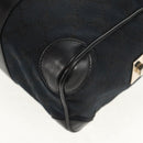 GUCCI GG Canvas Hand Bag Black Gold 000 0851 Auth am9595V-13