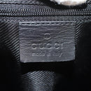 GUCCI GG Canvas Hand Bag Black Gold 000 0851 Auth am9595V-16