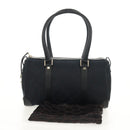 GUCCI GG Canvas Hand Bag Black Gold 000 0851 Auth am9595V-24