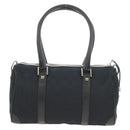 GUCCI GG Canvas Hand Bag Black Gold 000 0851 Auth am9595V-3
