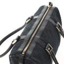 GUCCI GG Canvas Hand Bag Black Gold 000 0851 Auth am9595V-6