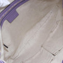GUCCI GG Canvas Gussissima Shoulder Bag Leather Purple Gold 257072 Auth am9596V-10