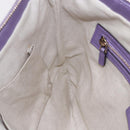 GUCCI GG Canvas Gussissima Shoulder Bag Leather Purple Gold 257072 Auth am9596V-21