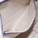 GUCCI GG Canvas Gussissima Shoulder Bag Leather Purple Gold 257072 Auth am9596V-22