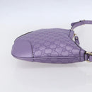GUCCI GG Canvas Gussissima Shoulder Bag Leather Purple Gold 257072 Auth am9596V-4
