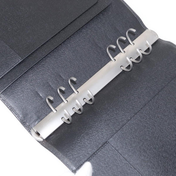 LOUIS VUITTON Taiga Agenda GM Day Planner Cover Black R20232 LV Auth am9599
