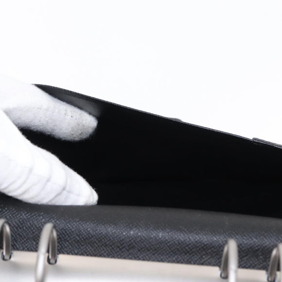 LOUIS VUITTON Taiga Agenda GM Day Planner Cover Black R20232 LV Auth am9599