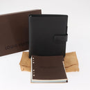 LOUIS VUITTON Taiga Agenda GM Day Planner Cover Black R20232 LV Auth am9599-25