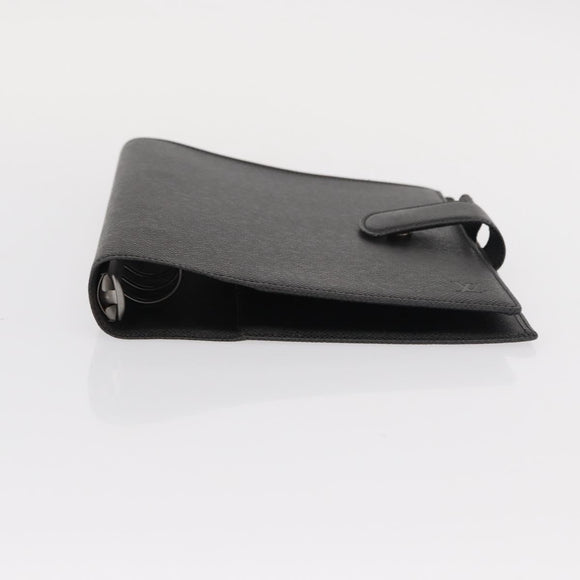 LOUIS VUITTON Taiga Agenda GM Day Planner Cover Black R20232 LV Auth am9599