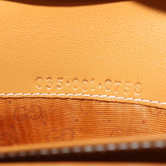 GUCCI Micro GG Supreme Long Wallet PVC Beige Gold 035 001 0758 Auth am9600V