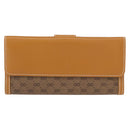 GUCCI Micro GG Supreme Long Wallet PVC Beige Gold 035 001 0758 Auth am9600V-3