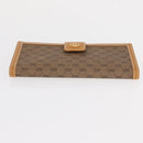 GUCCI Micro GG Supreme Long Wallet PVC Beige Gold 035 001 0758 Auth am9600V-7