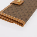 GUCCI Micro GG Supreme Long Wallet PVC Beige Gold 035 001 0758 Auth am9600V-8