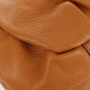 PRADA Shoulder Bag Leather Brown Gold Auth am9602V-16